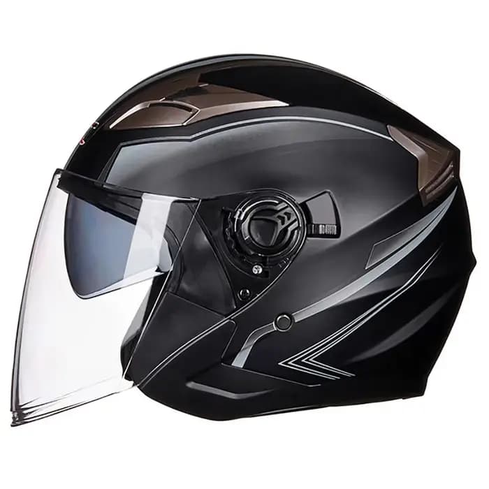 BEON – casque De Moto pour hommes et femmes, ouvert au visage, Vintage, 3/4