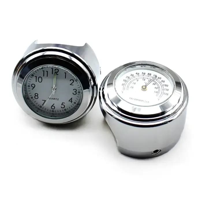 Nordson – horloge et thermomètre étanches pour montage sur guidon de moto