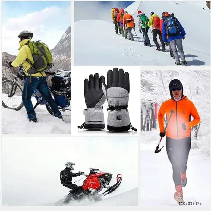 Gants chauffants pour femmes et hommes, chauffe-mains à chauffage rapide, gants d'hiver pour motoneige, camping, cyclisme, ski, randonnée, travail