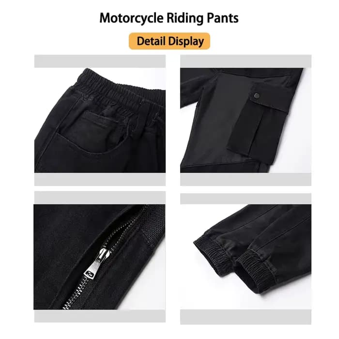 Nouveaux pantalons cargo pour moto d'été pour hommes et femmes