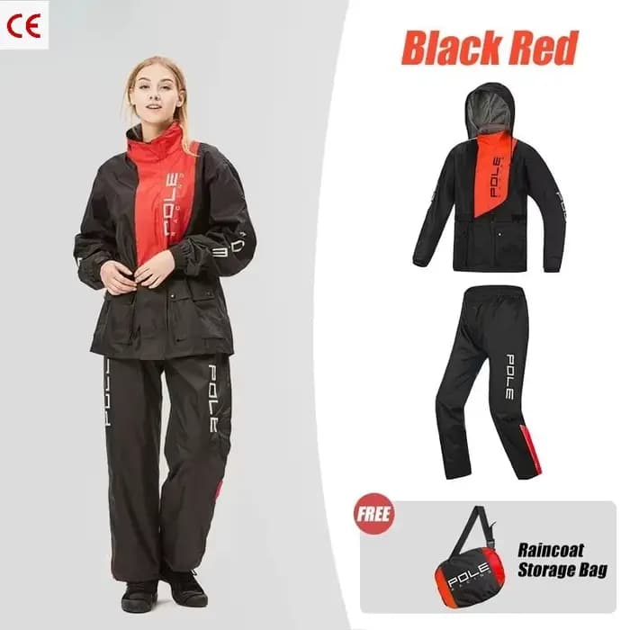 Ensemble de pluie pour moto respirant