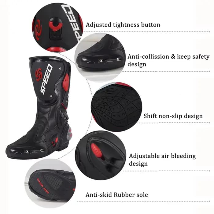 Bottes longues de moto pour Motocross