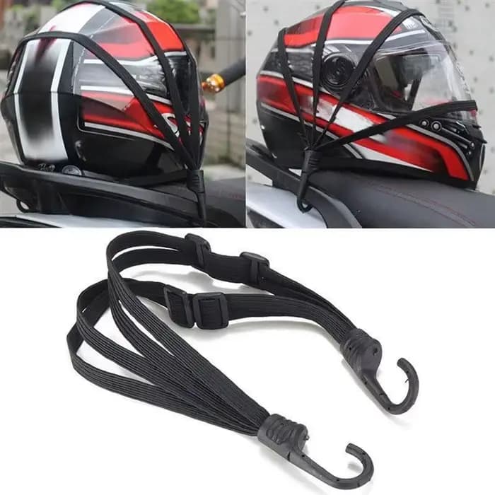 1 pièce Sacoche de transport élastique pour moto avec crochet de sécurité – Polyvalente pour casque et équipement