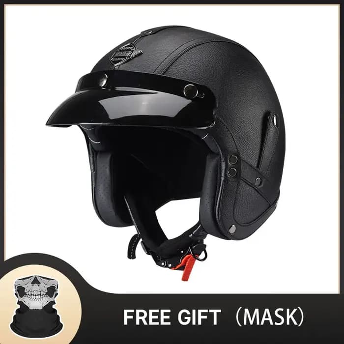 Casque de moto rétro classique allemand
