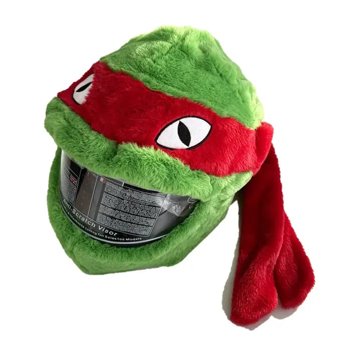 Housse de casque en peluche, personnage amusant, pour casque de moto intégral, housse décorative pour costume, accessoires de conduite