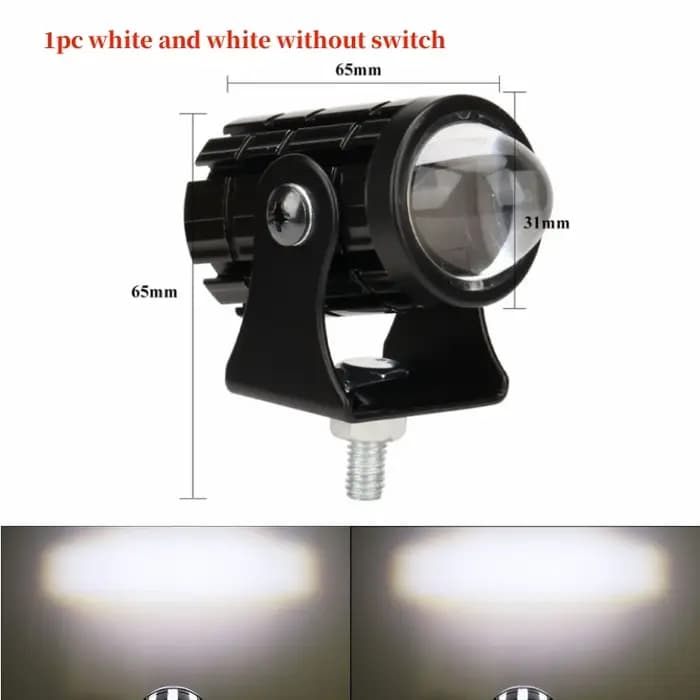 Phare LED pour Moto, Mini feu de conduite universel