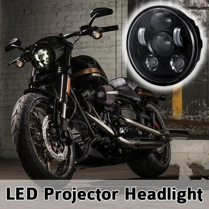 Phare LED DRL 5.75 pouces pour Harley Sportster 1200 XL1200L personnalisé XL1200C 883 XL883 883L XL8