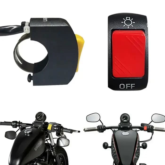 Joli marche/arrêt étanche pour moto, interrupteur d'éclairage de sauna de deuxième ligne, connecteur de guidon pour scooter, accessoire de vélo de route, 12V