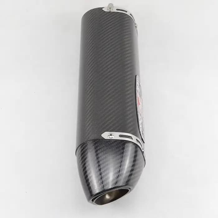 Silencieux d'échappement universel en Fiber de carbone, 51mm, R77, pour Yamaha R3 R6 MT07, Kawasaki
