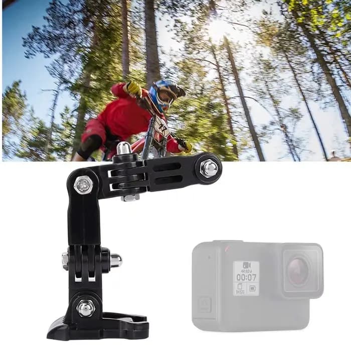 Kit de fixation mentonnière pour casque de moto compatible GoPro Hero 13 12 11 10 9 8 7 et DJI Action 6 5 Pro – Accessoires pour caméra