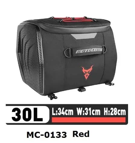 Sac de casque de moto étanche motocentrique sac de siège arrière
