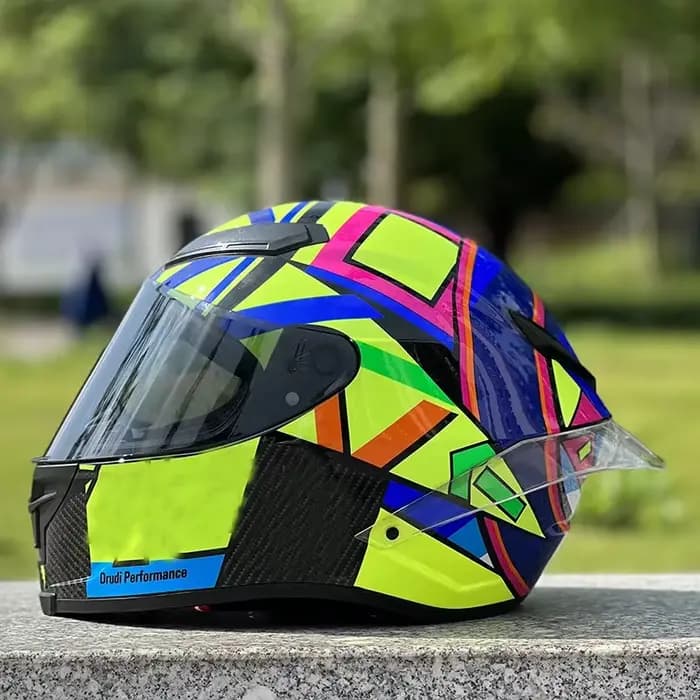 DOT approuvé Original soleil lune Lola Casque hommes et femmes