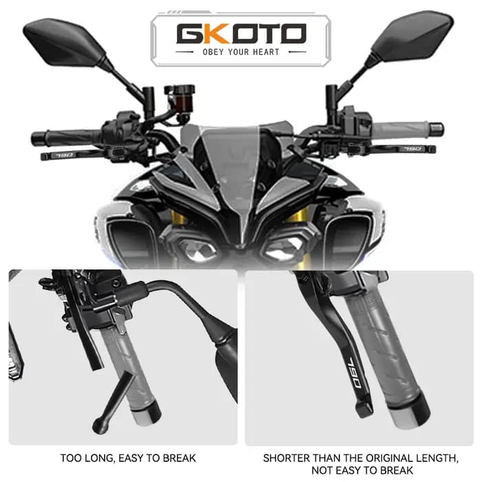 Pour KTM 790 Duke 2018 2019 2020 2021 DUKE790 2021 moto CNC en aluminium levier court réglable levie