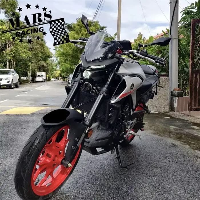 Kit de déflecteur de pare-brise en aluminium pour moto, compatible avec YAMAHA MT-03 MT03 2020 2021