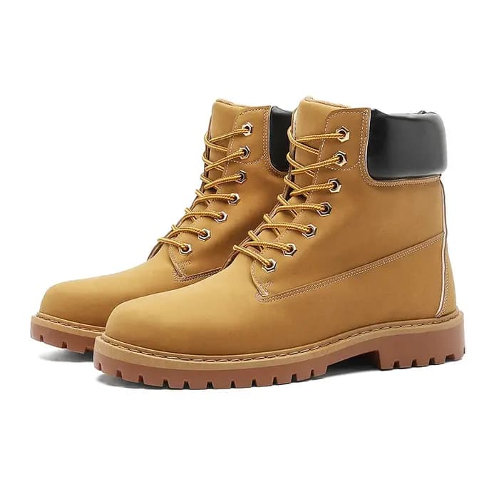 Hommes bottes hautes chaussures en cuir