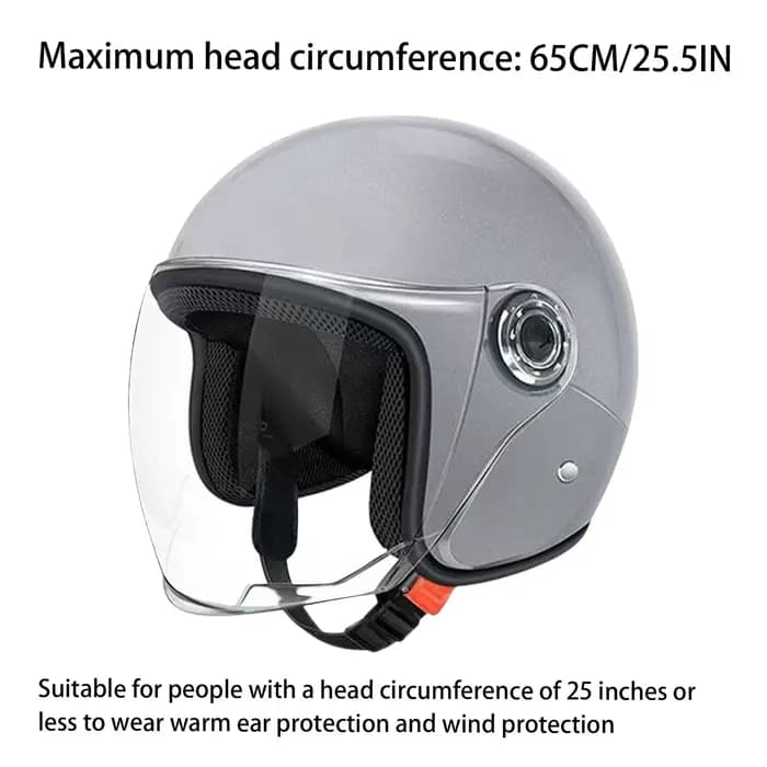 Casque pour moto, demi-visage