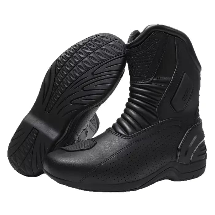 Bottes de moto noires pour hommes