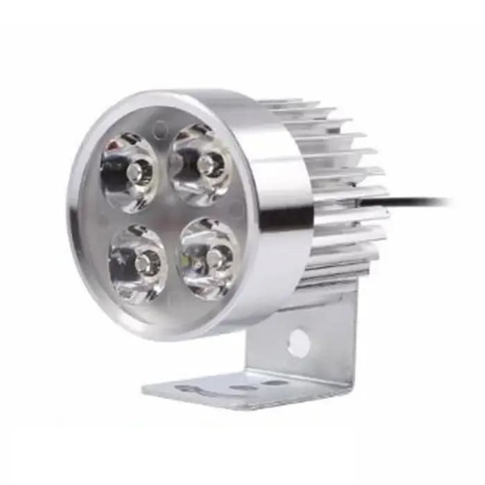Phare antibrouillard étanche pour moto, budgétaire de sauna, conduite DRL, 4LED, 12 V-85V