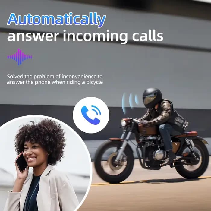 Casque moteur casque Bluetooth V5.0 moto sans fil stéréo écouteur haut-parleur Support réponse automatique appel mains libres micro