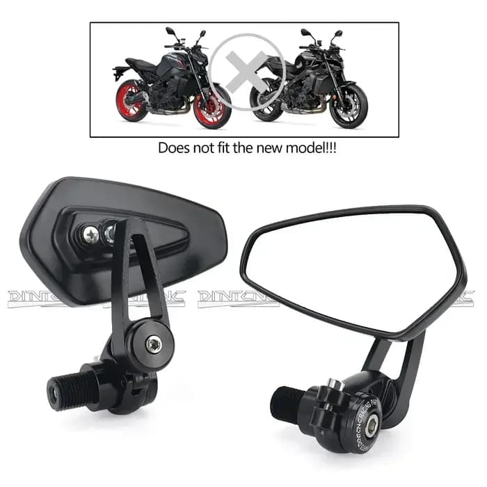 Rétroviseurs latéraux rotatifs pour guidon de moto Yamaha MT-07