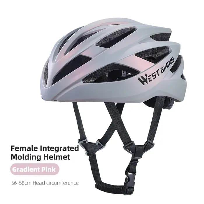 WEST BIKING-Casque de vélo léger intégré pour femme