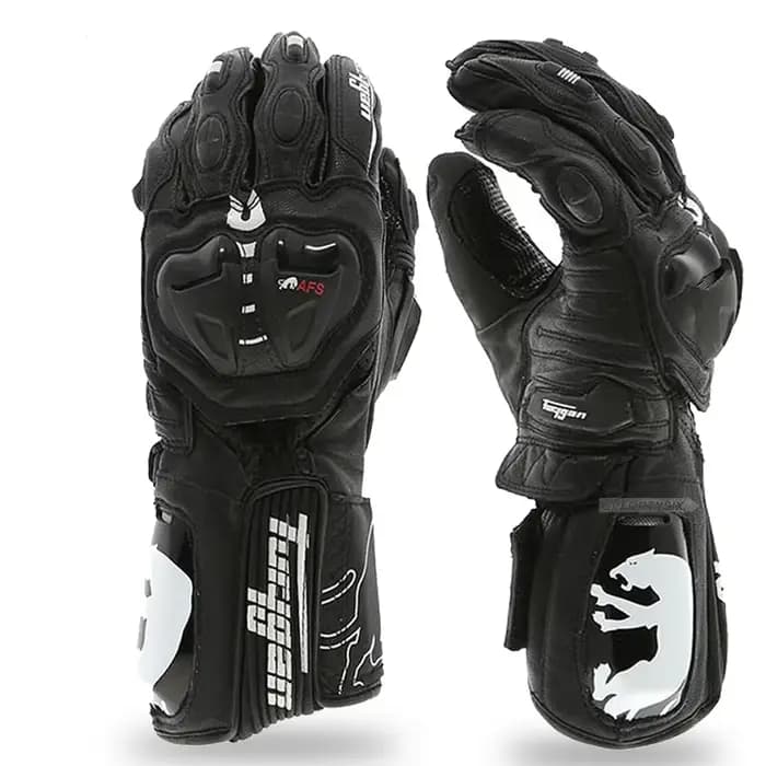 Furygan longs gants de moto en cuir certifié CE