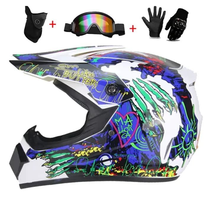 Spider enfants Casque de moto Motocross Capacetes ATV descente Scooter Casco rose fille