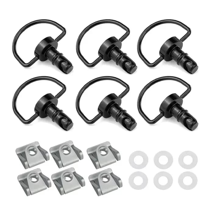 Fixation rapide pour carénage de moto, 14mm, 1/4 D-ring, universelle, pour Honda, Yamaha, Suzuki, Ka