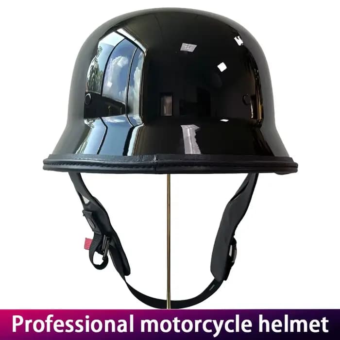 Casque de soldat rétro pour hommes, moto de croisière, vélo lourd, demi-seau de Style allemand, couvre-chef Vintage pour motards
