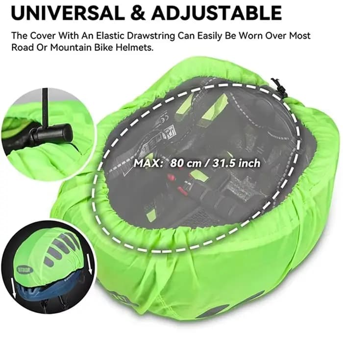 Housse de protection contre la pluie pour casque de vélo