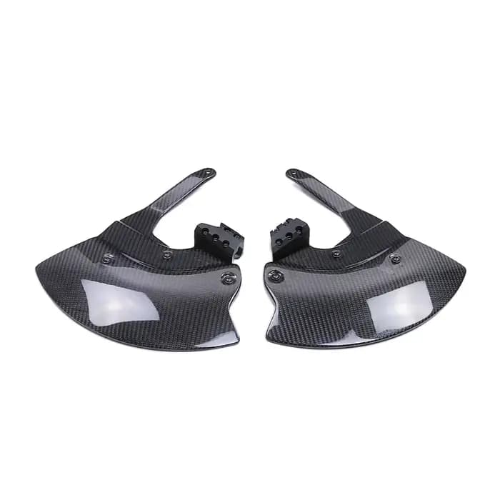 Accessoires Moto Garde-boue Avant Radiateur Étrier en Fibre de Carbone Pure pour BMW M1000R M1000RR