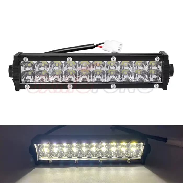 Kit de phares de barre lumineuse LED pour motos, avec supports de montage et interrupteur, pour guid