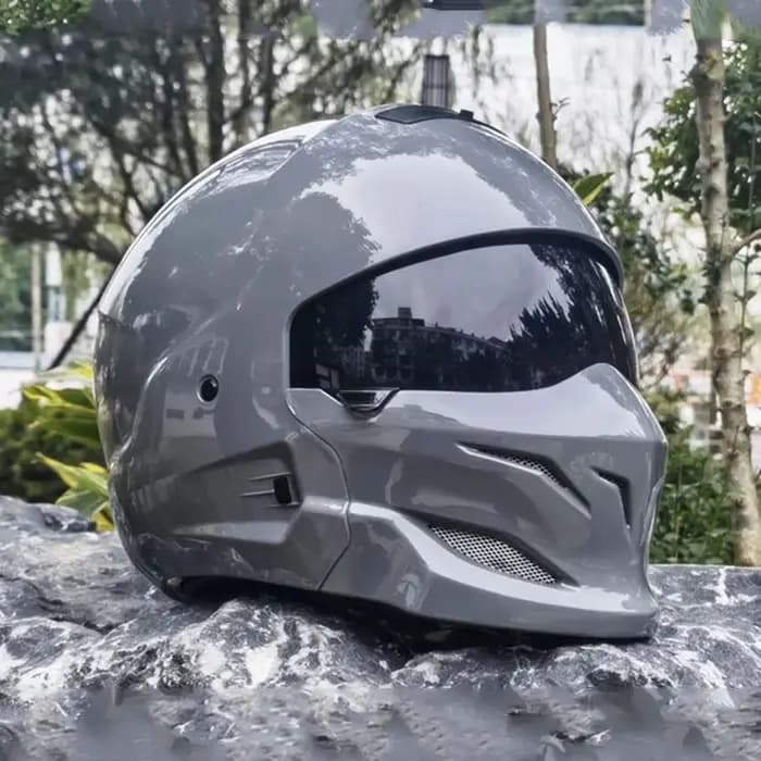 Casque de moto intégral rétro Predator
