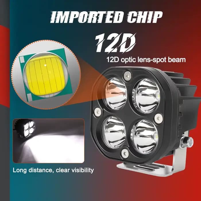 CO LIGHT 3 pouces Led Spot lampe de travail 12V 24V antibrouillard conduite tout-terrain 4X4 4WD pro