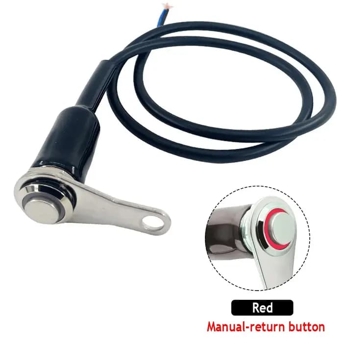 Interrupteur LED pour moto à Double tête en acier inoxydable