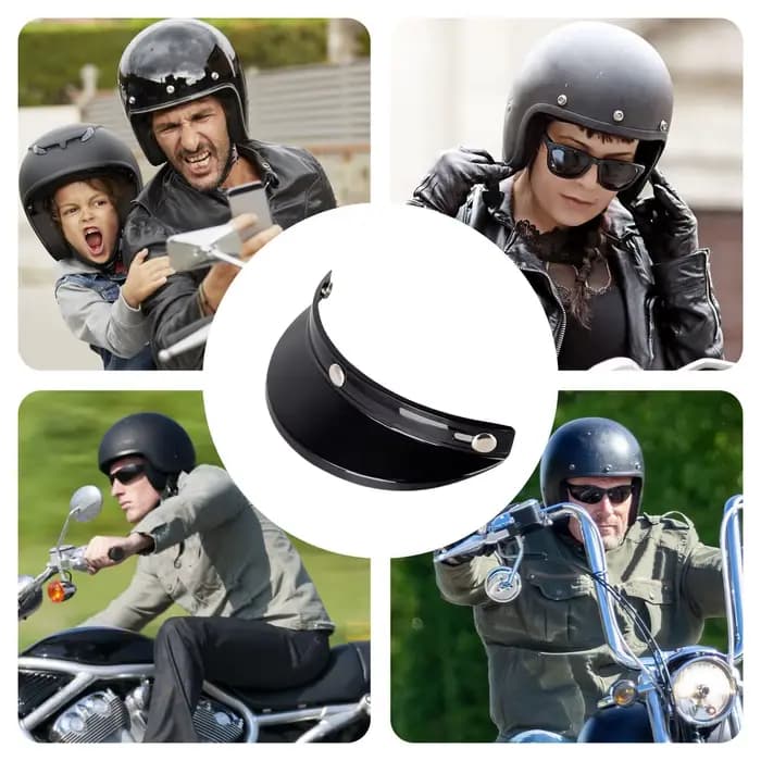 Visière de casque de moto anti-UV