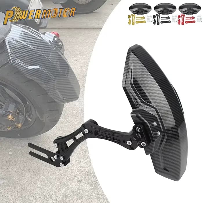 Garde-boue d'extension réglable pour roue arrière de moto