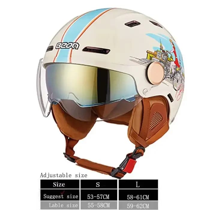 Casque de moto BEON B112 à double visière