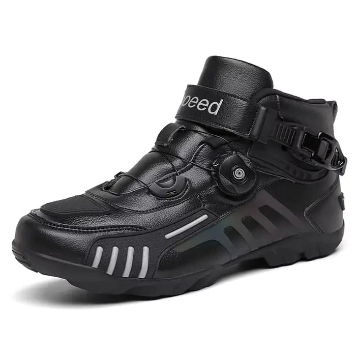  Homme moto bottes en plein air anti-dérapant Motocross course chaussures de sport hommes moto Protection botte hommes moto chaussures