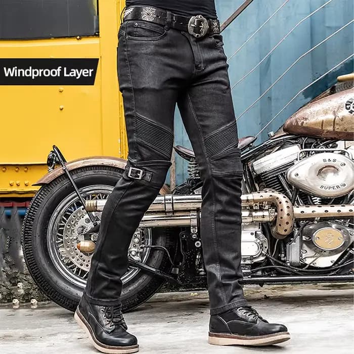 UGLYBROS Moto pantalon jean hommes femmes
