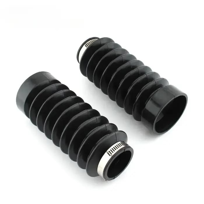 2 protections de fourche avant de moto