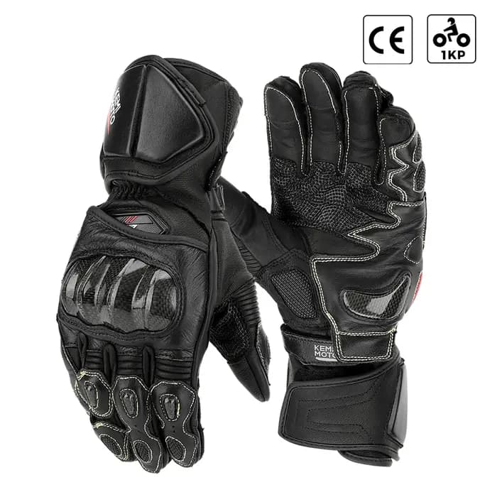 KEMITOUR gants de Moto en cuir