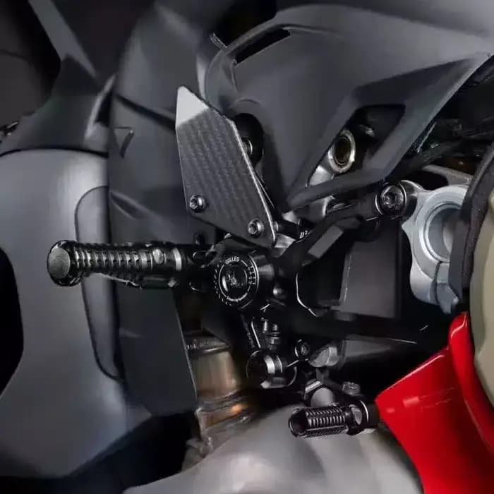 Pour Ducati PANIGALE V4 Panigale V4S 2025 2026, repose-pieds arrière réglables en aluminium et fibre de carbone pour moto