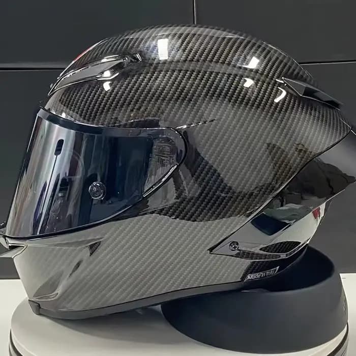 Casque de moto intégral noir pour hommes et femmes