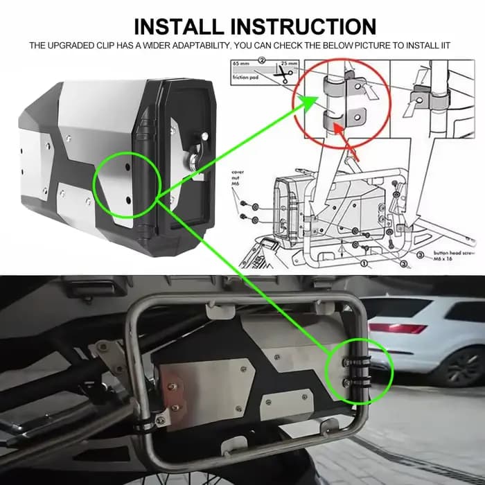 Boîte à outils pour moto BMW R1250GS R1200GS LC/ADV GS1200/1250 GSA1200