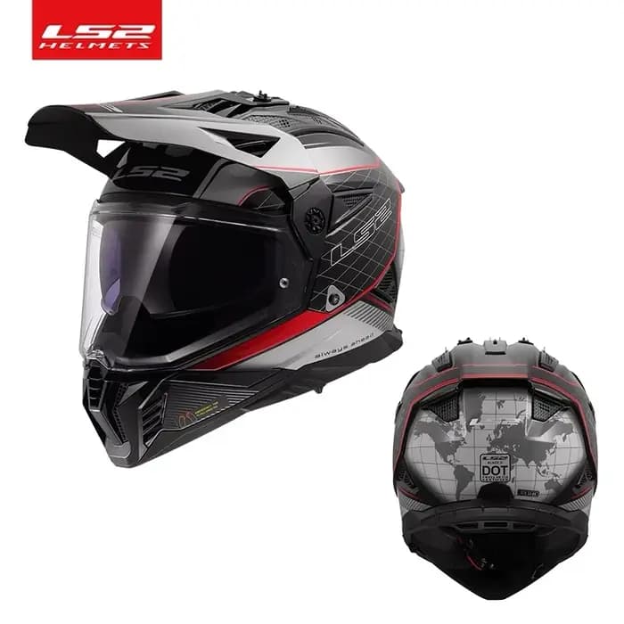 2025 LS2 Original MX702 casque de Moto intégral Double lentille hors Raod