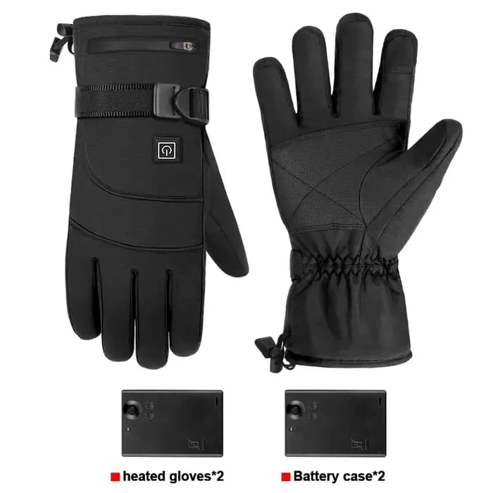 Gants thermiques de moto imperméables et rechargeables