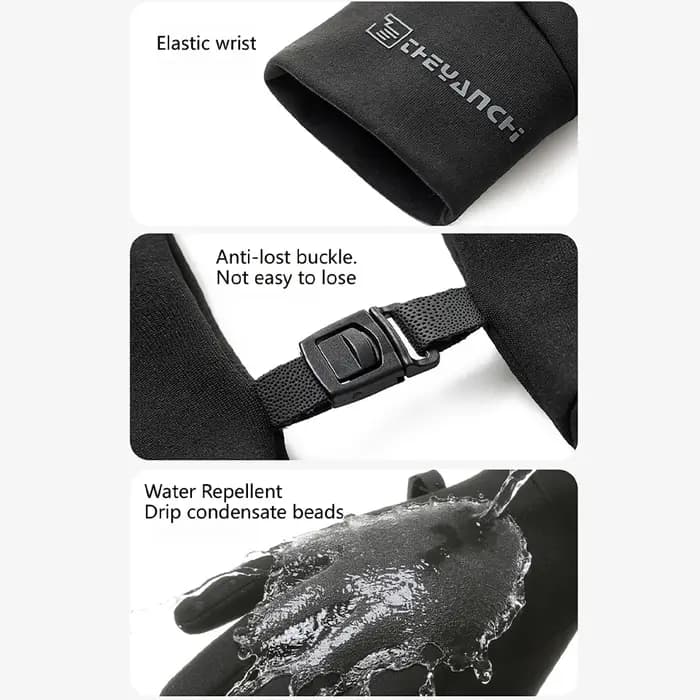 KoKossi hiver gants de cyclisme imperméables gants thermiques antidérapants écran tactile course cyclisme conduite Ski randonnée gant chaud