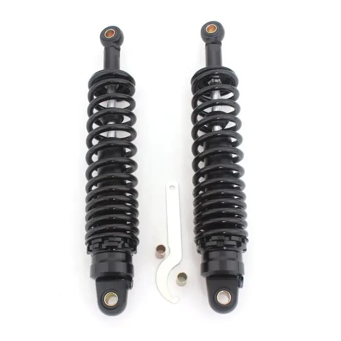 Accessoires de moto 1 paire d'amortisseurs arrière noirs 360mm universels pour Harley Kawasaki Honda Yamaha Suzuki ATV