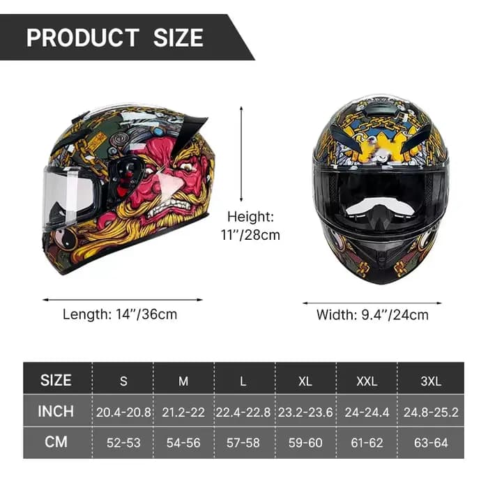 Casque de moto intégral populaire Urgly Girl avec plusieurs options de style et liberté de conduite inégalée pour les pilotes urbains